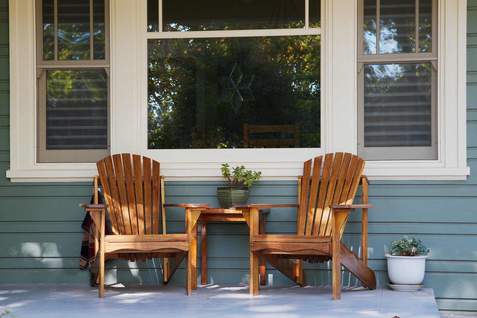 Two-Adirondack-Chairs-Porch Myrick CPA Washington, DC